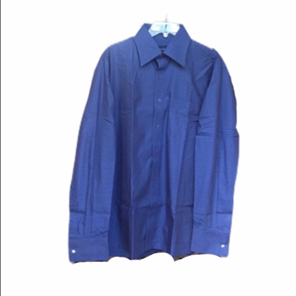 NWOT Allen Cooper Blue Casual Long Sleeves Shirt